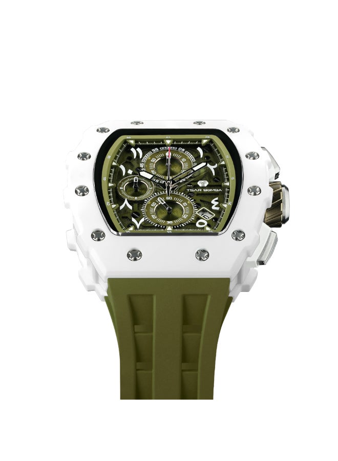 TSAR BOMBA Men's Silicone Analog Watch TB8204QA-03 - 43.5*50.7 mm - Image 5